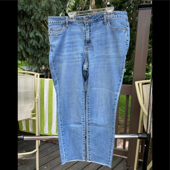 Woman Within Skinny Jeans Size 14P - Picture 1 of 11